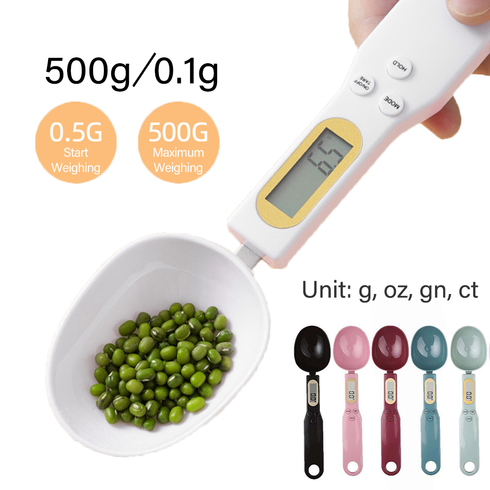 Electronics Repair Workshop - 500g/0.1g Weight Measuring Spoon Portable LCD