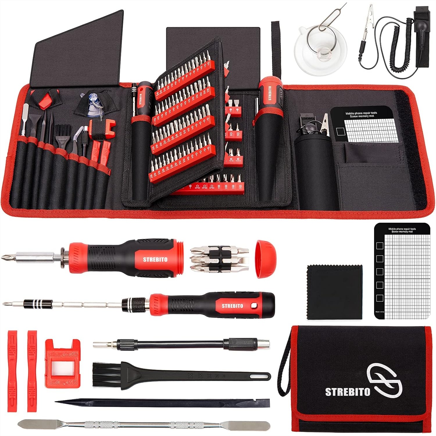 Electronics Repair Mat - Precision Screwdriver Set 191-Piece Multi-Bit Kit
