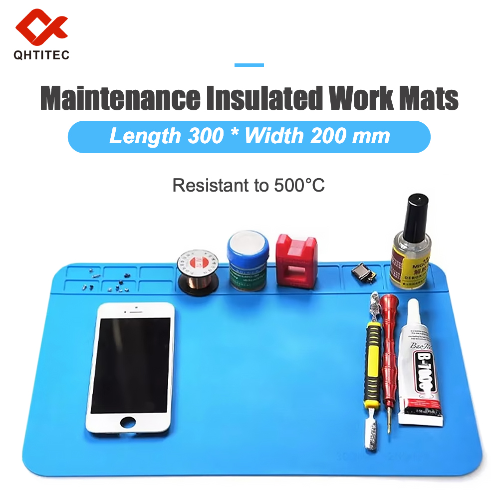 Electronics Repair Mat - 30x20Cm Silicone Soldering Mat 500°C Heat