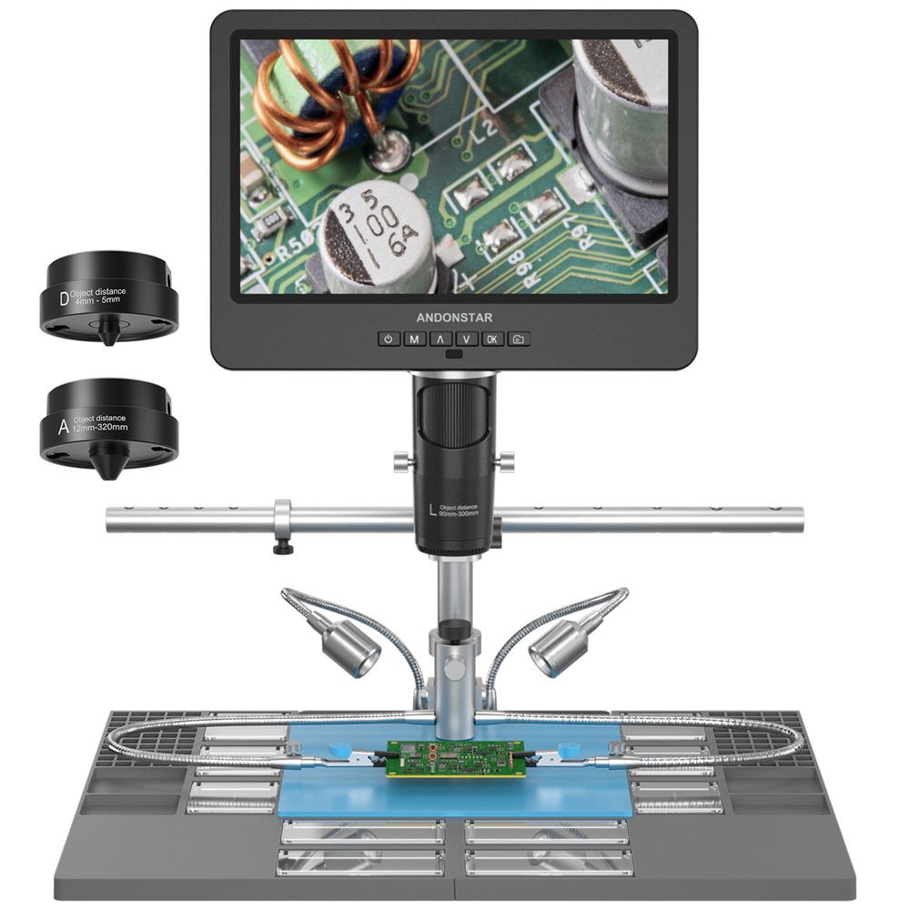 Andonstar Trinocular HDMI USB  – Electronics Repair Microscope recenzja i cena
