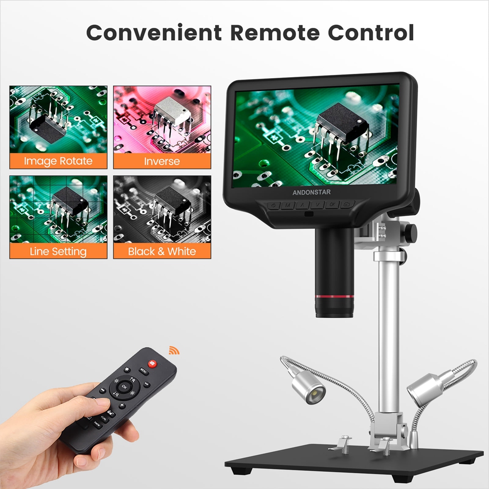 Andonstar AD407 Pro 7 inch 270 – Electronics Repair Microscope recenzja i cena
