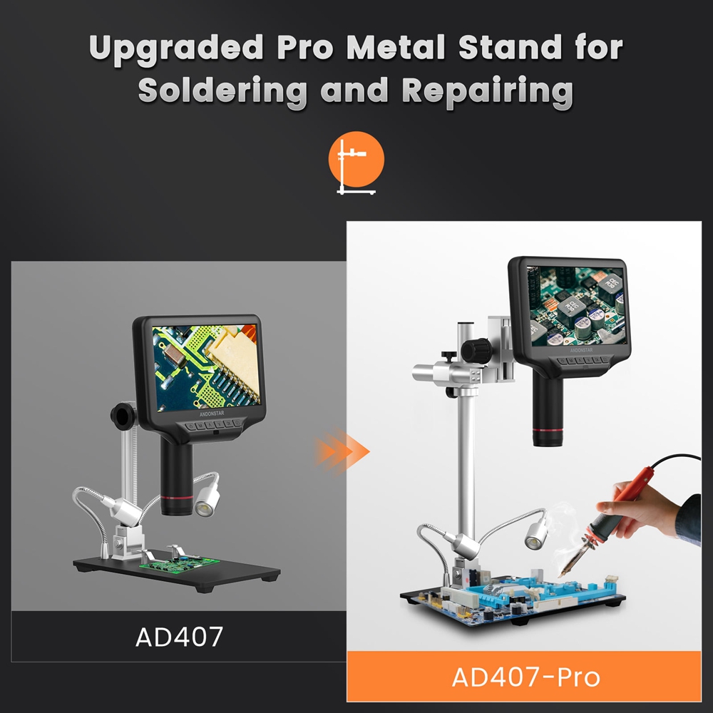 Andonstar AD407 Pro 7 inch 270 – Electronics Repair Microscope recenzja i cena