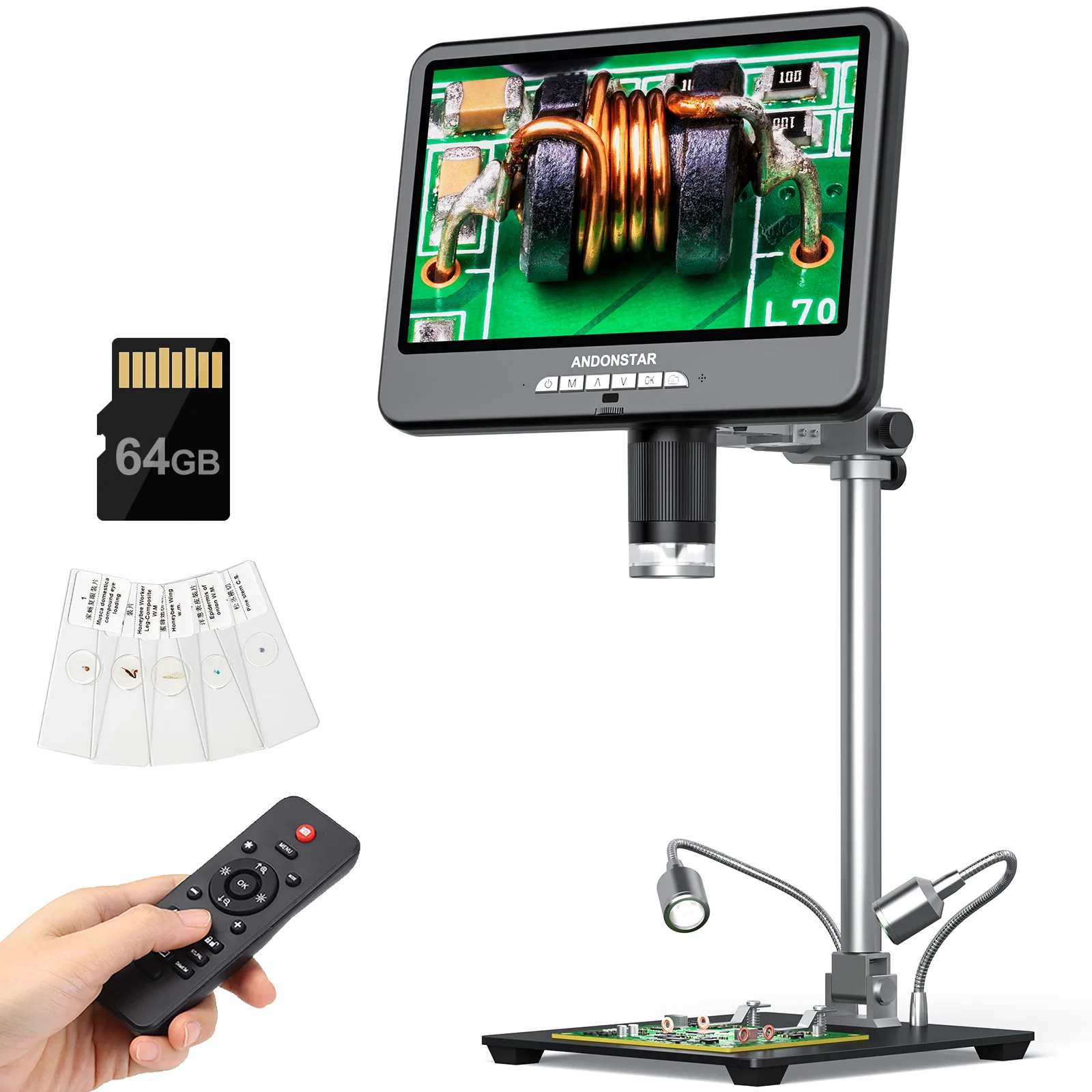 Andonstar AD210S-Pro 4K 60FPS  – Electronics Repair Microscope recenzja i cena