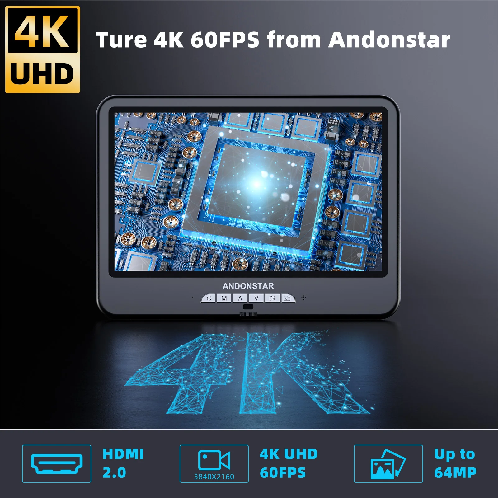 Andonstar AD210S-Pro 4K 60FPS  – Electronics Repair Microscope recenzja i cena