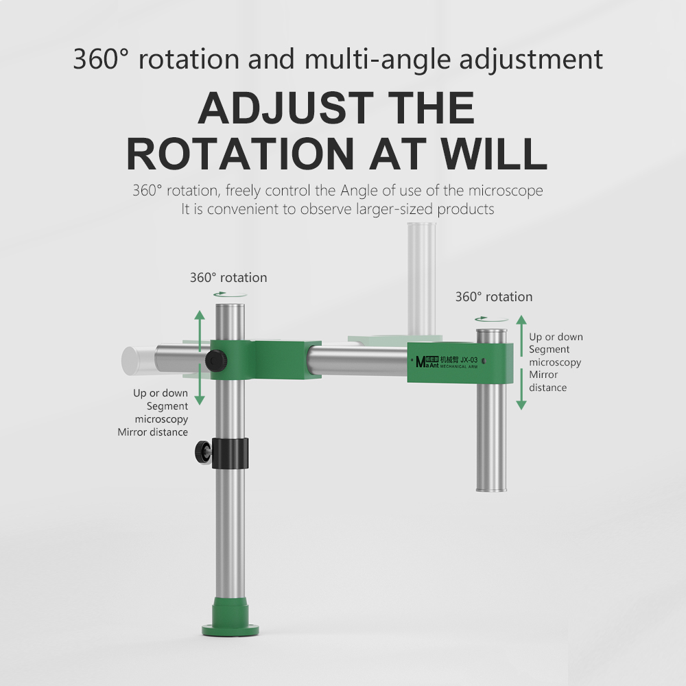 ManAnt microscope arm 360 degr – Electronics Repair Microscope recenzja i cena