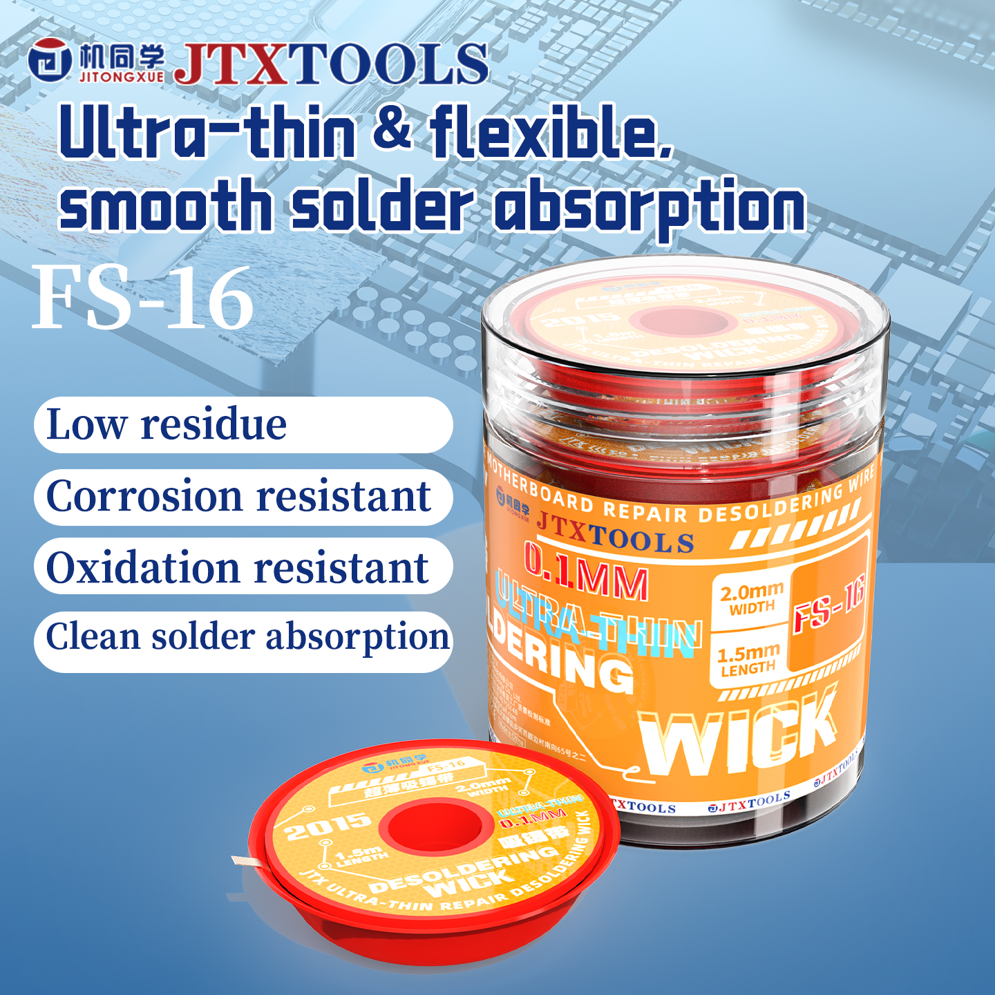 JTX FS-16 Ultra Thin Solder Wi – Solder Wick Braid recenzja i cena