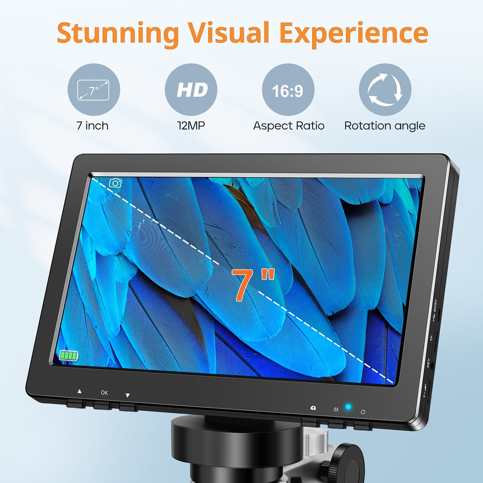 Hayve 7‘’ Digital Microscope 1 – Electronics Repair Videos recenzja i cena