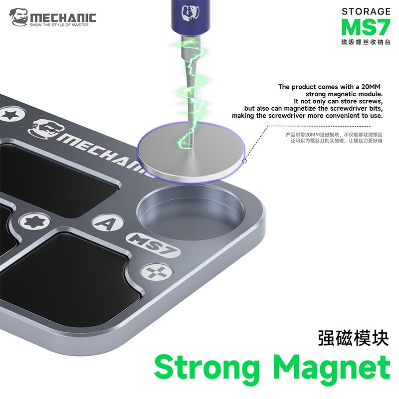 MECHANIC MS7 Magnetic Screw St – Electronics Repair Mat recenzja i cena