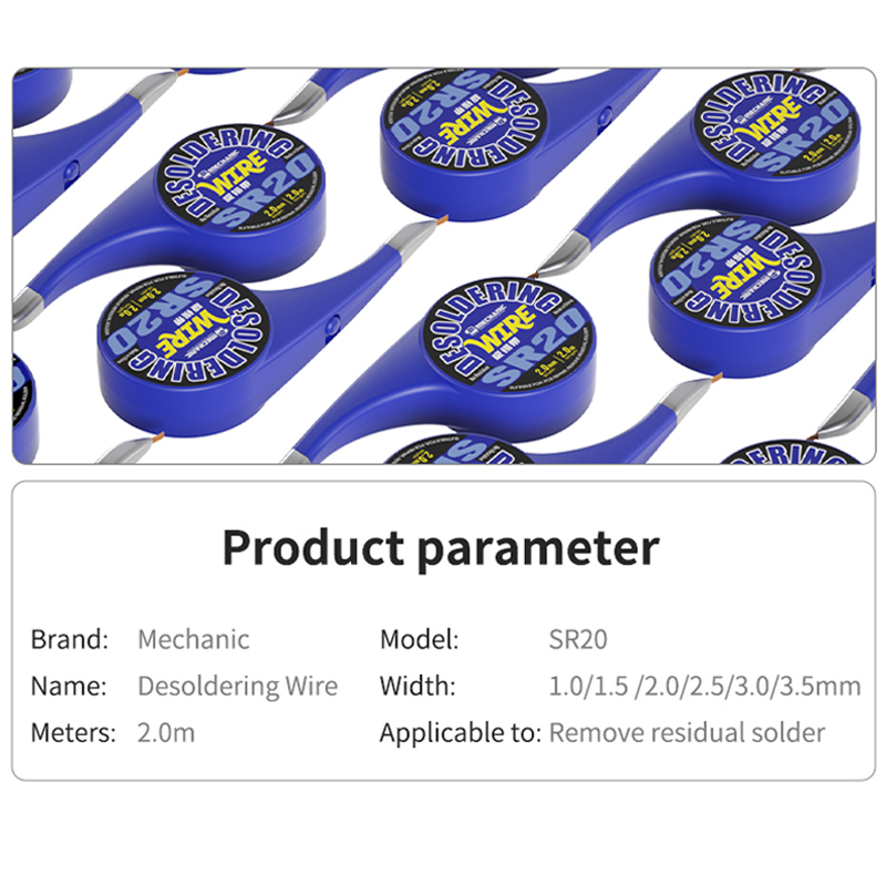 MECHANIC SR20 Desoldering Wire – Solder Wick Braid recenzja i cena