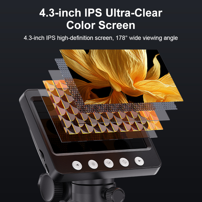 4.3‘’ Digital Microscope 1600X – Electronics Repair Videos recenzja i cena