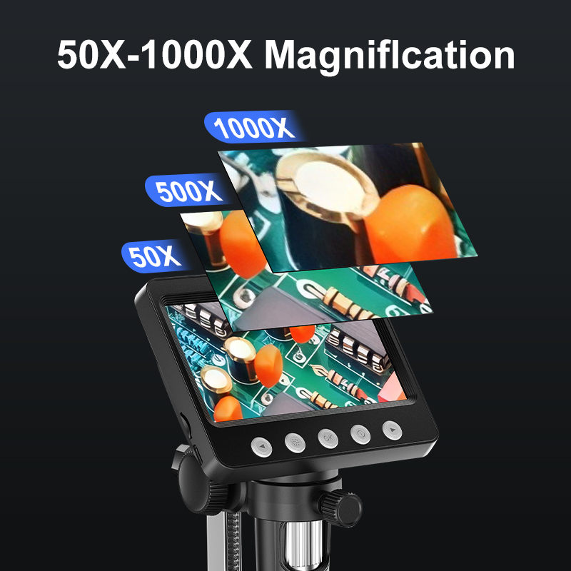 4.3‘’ Digital Microscope 1600X – Electronics Repair Videos recenzja i cena