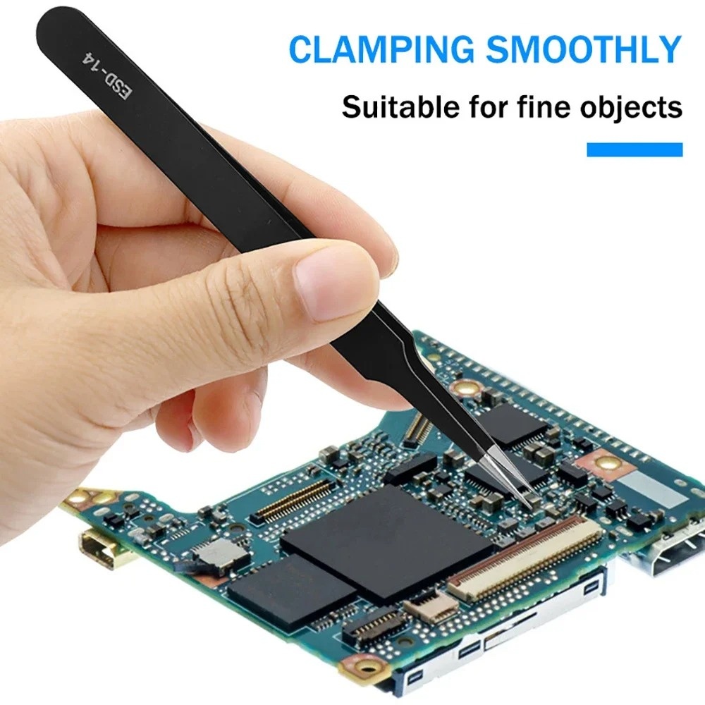 6pcs Precision Long Tweezers S – Electronics Repair Tool recenzja i cena