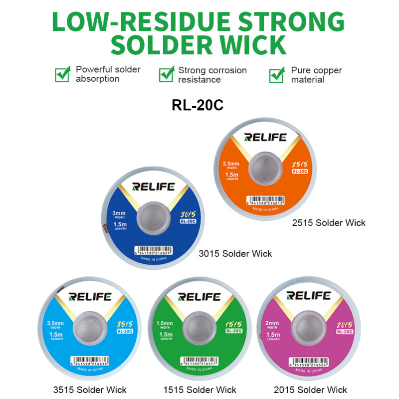 RELIFE RL-20C Soldering Wick f – Solder Wick Braid recenzja i cena