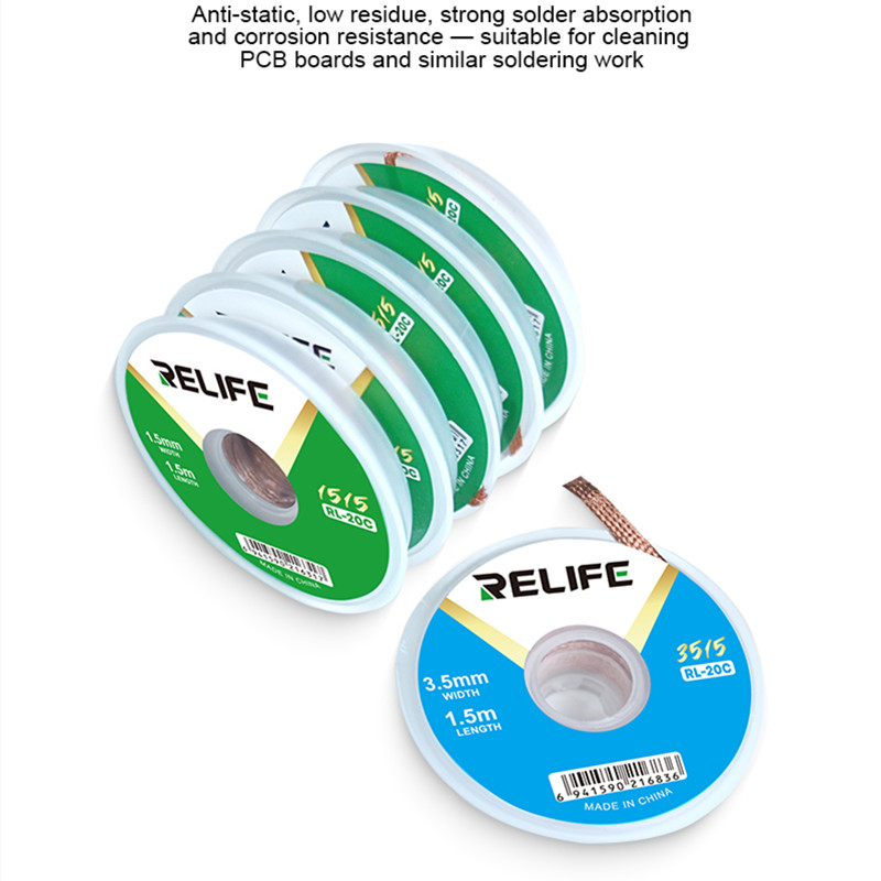 RELIFE RL-20C Soldering Wick f – Solder Wick Braid recenzja i cena