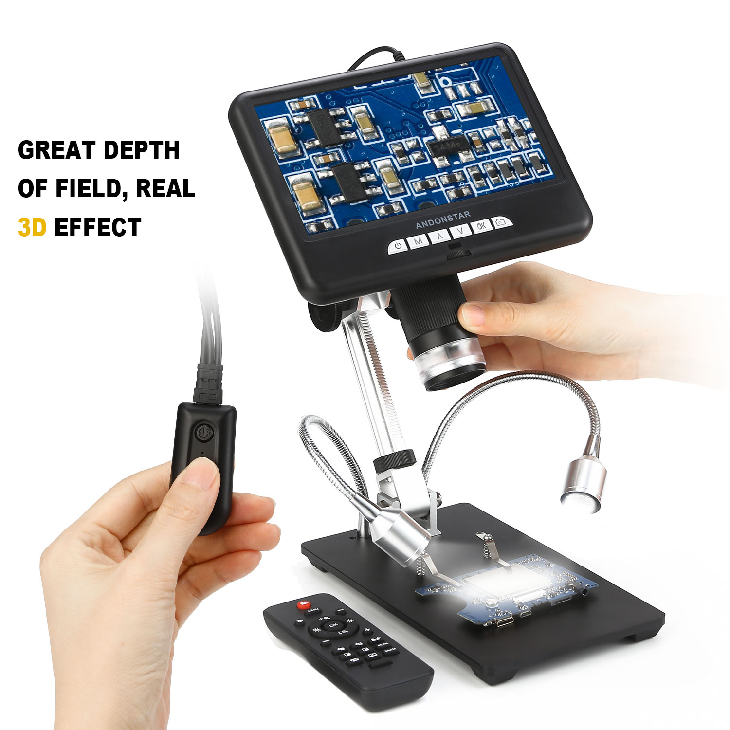 Andonstar AD407 HDMI Soldering – Electronics Repair Microscope recenzja i cena