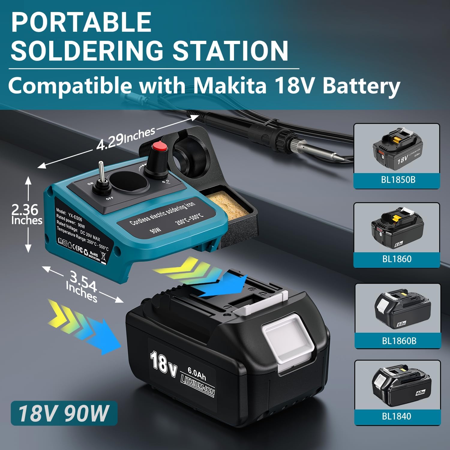 90W LED Digital Cordless Solde – Electronics Repair Kit recenzja i cena