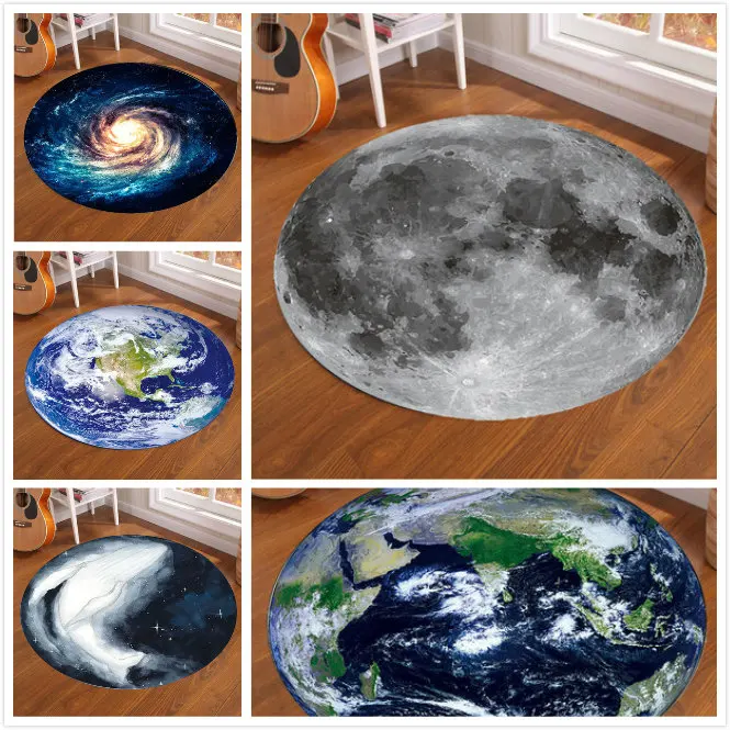 Galaxy Earth Moon Round Carpet – Electronics Repair Mat recenzja i cena
