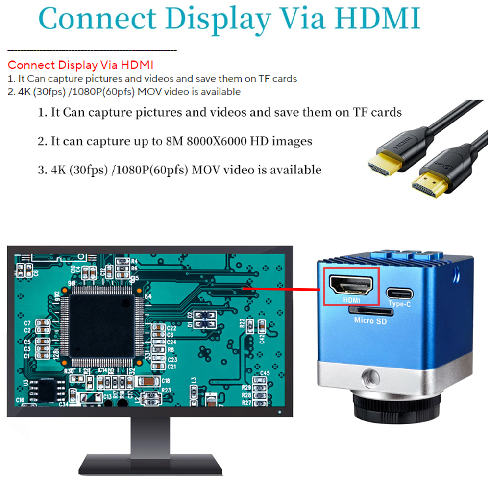 YIZHAN 4K/1080P 30FPS Electron – Electronics Repair Videos recenzja i cena