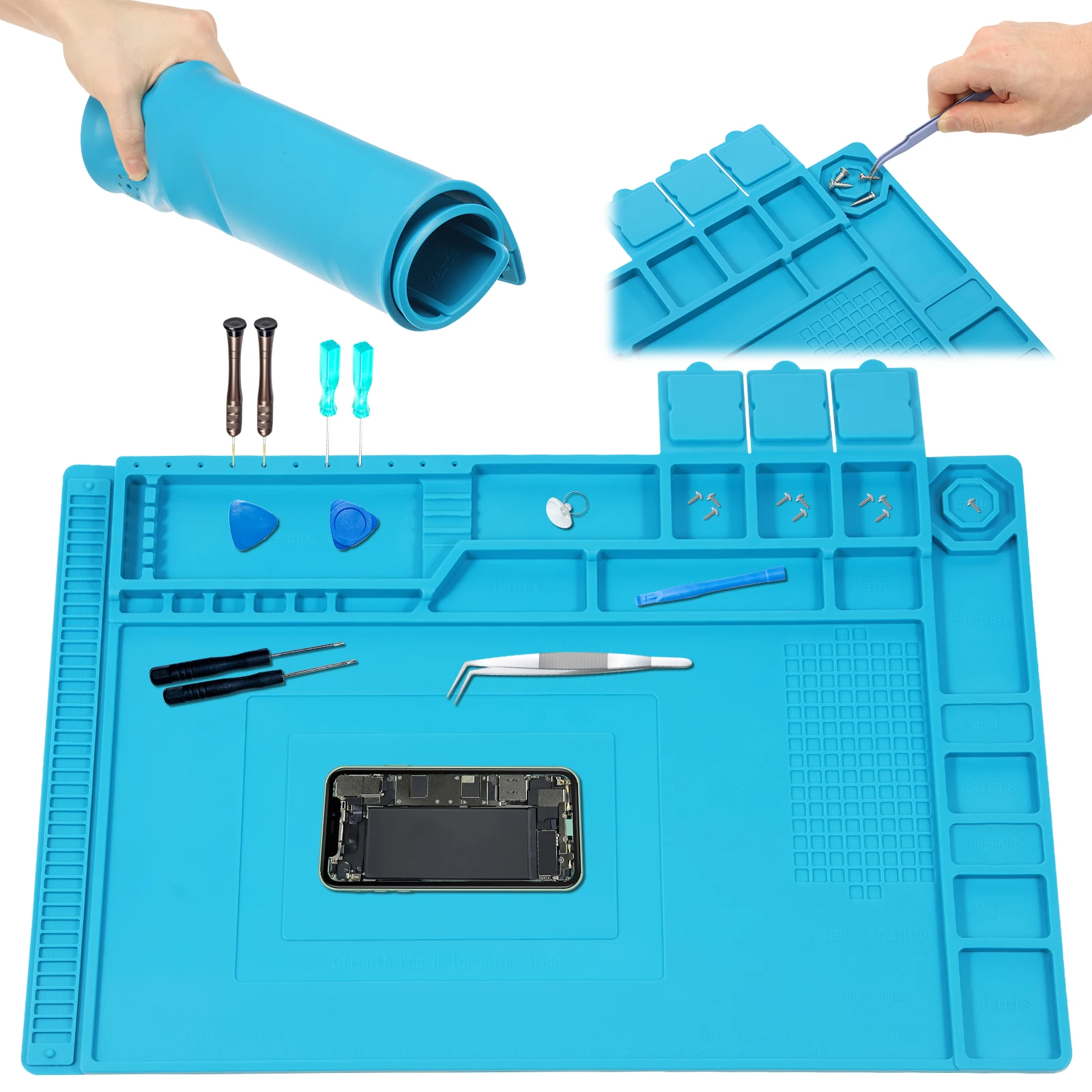 45x30cm Silicone Soldering Mat – Electronics Repair Mat recenzja i cena