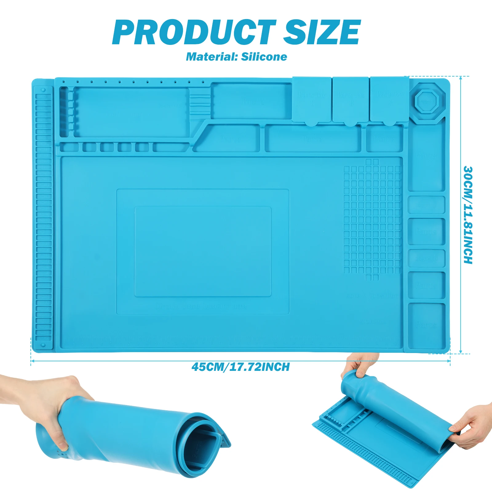 45x30cm Silicone Soldering Mat – Electronics Repair Mat recenzja i cena