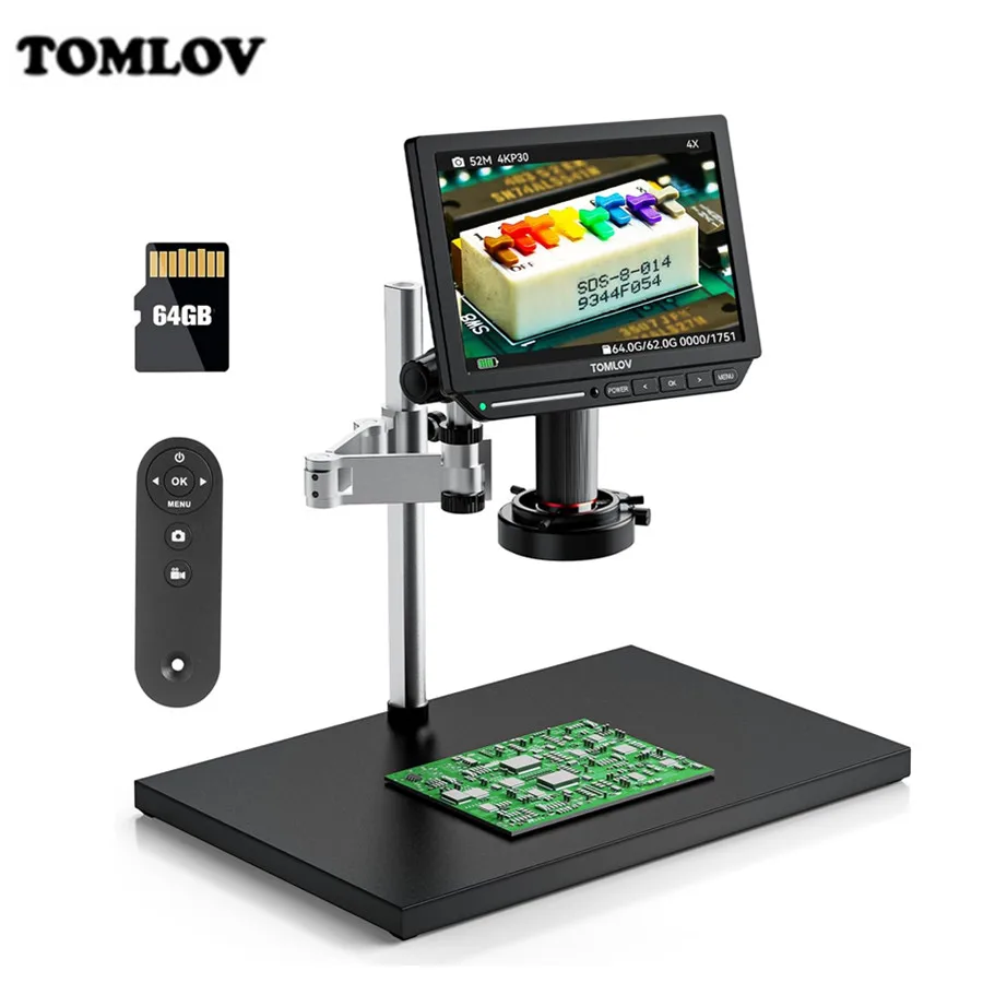 TOMLOV Microscope Digital 4K 8 – Electronics Repair Videos recenzja i cena