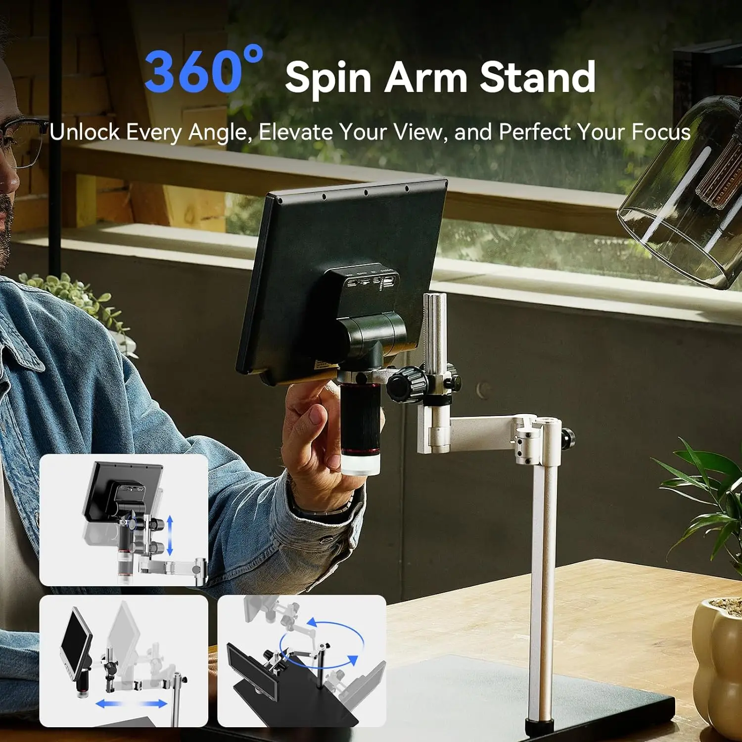 TOMLOV Microscope Digital 4K 8 – Electronics Repair Videos recenzja i cena