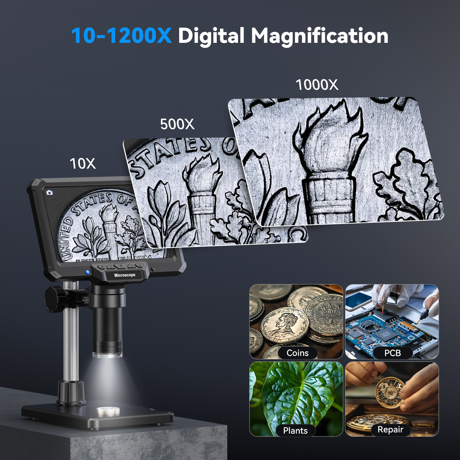 Hayve 7inch Digital Microscope – Electronics Repair Microscope recenzja i cena
